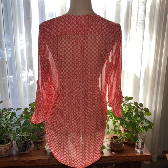 Bright Springy Tacera Semi-Sheer Blouse - Picture 3 of 7